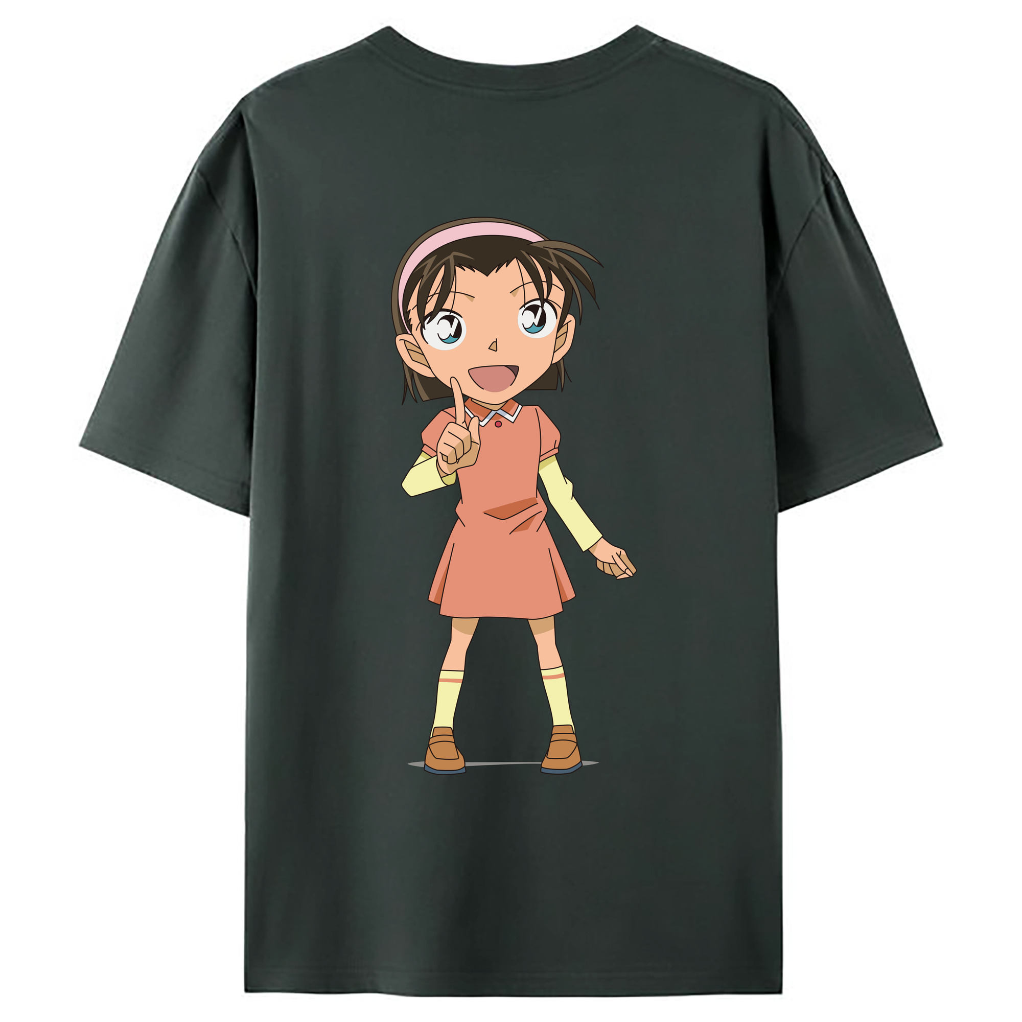 （画像用） 名探偵コナン 吉田 歩美 よしだ あゆみ Detective Conan my Yeager 綿100％ メンズ半袖Tシャツ（バックプリント） 通気性